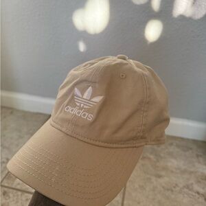 Adidas Beige Cap with White Logo